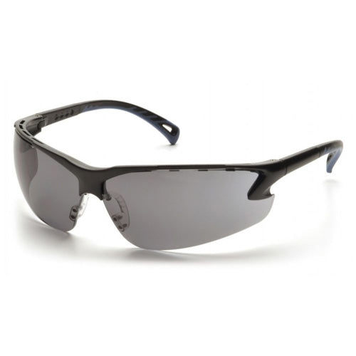 Venture 3 Safety Glasses Black Frame Gray Lens
