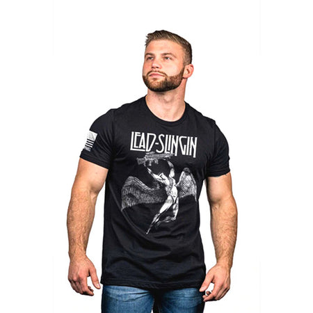 Men's Zeppelin Graphic T-Shirt Black Medium