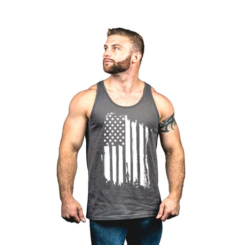 America Jersey Tank Top Asphalt – Small