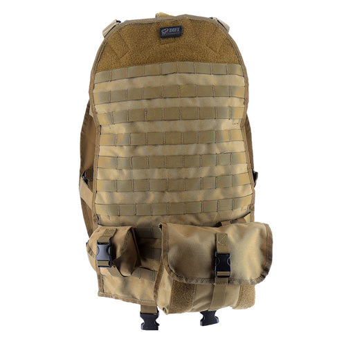 Convoy MOLLE Universal Seat Back Cover Tan with 2 Utility Pouches