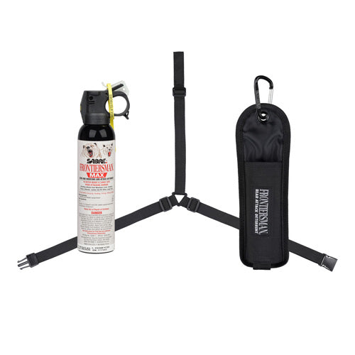 SABRE Frontiersman MAX 9.2 Oz Bear and Mountain Lion Spray with 3-in-1 Holster