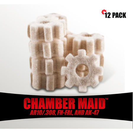 Pro-Shot Chamber Maid .308 Cal./7.62mm Chamber Star Cleaning Swabs, 12-Pack