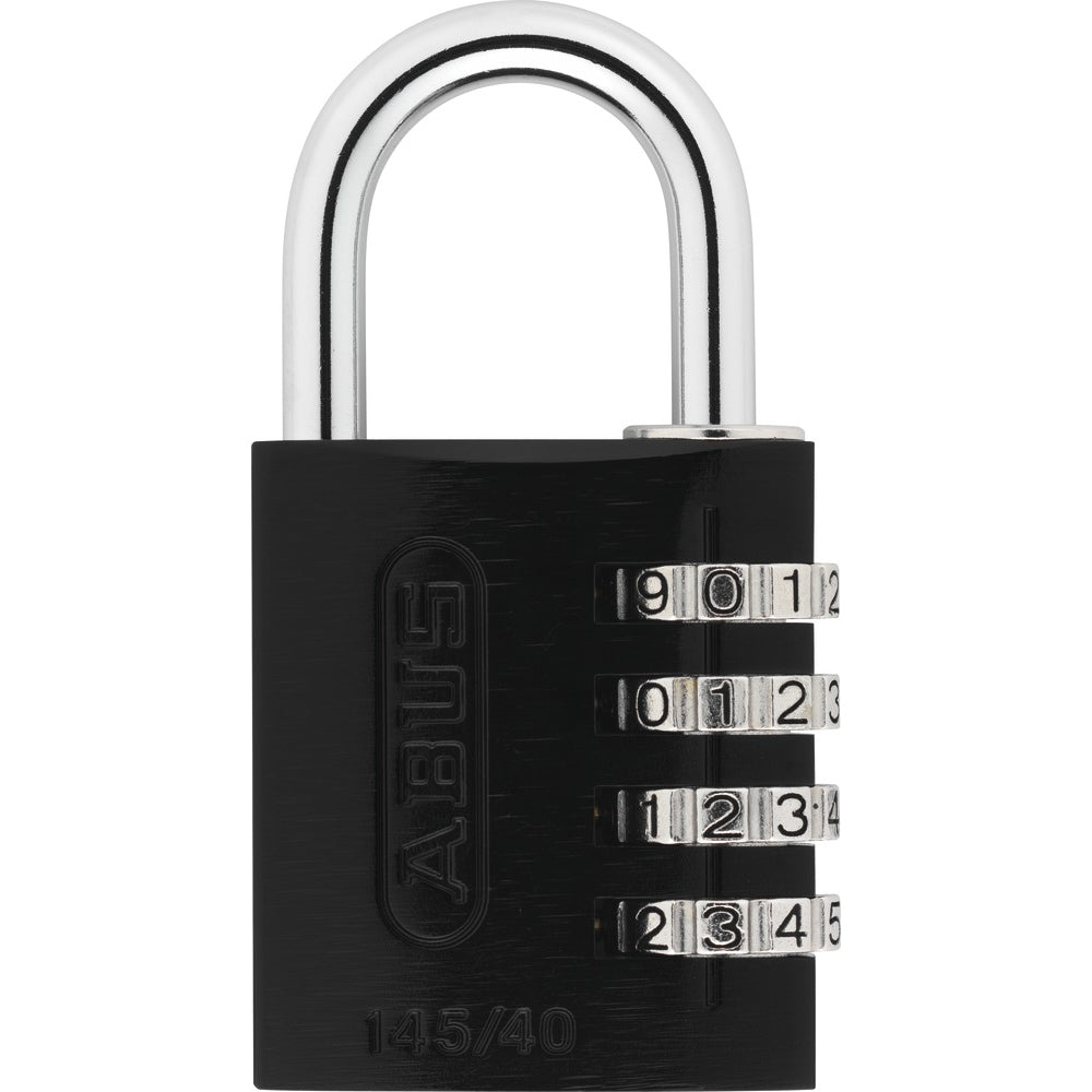 ABUS 145/40C AlumCombo Black 4-Dial Combination Padlock