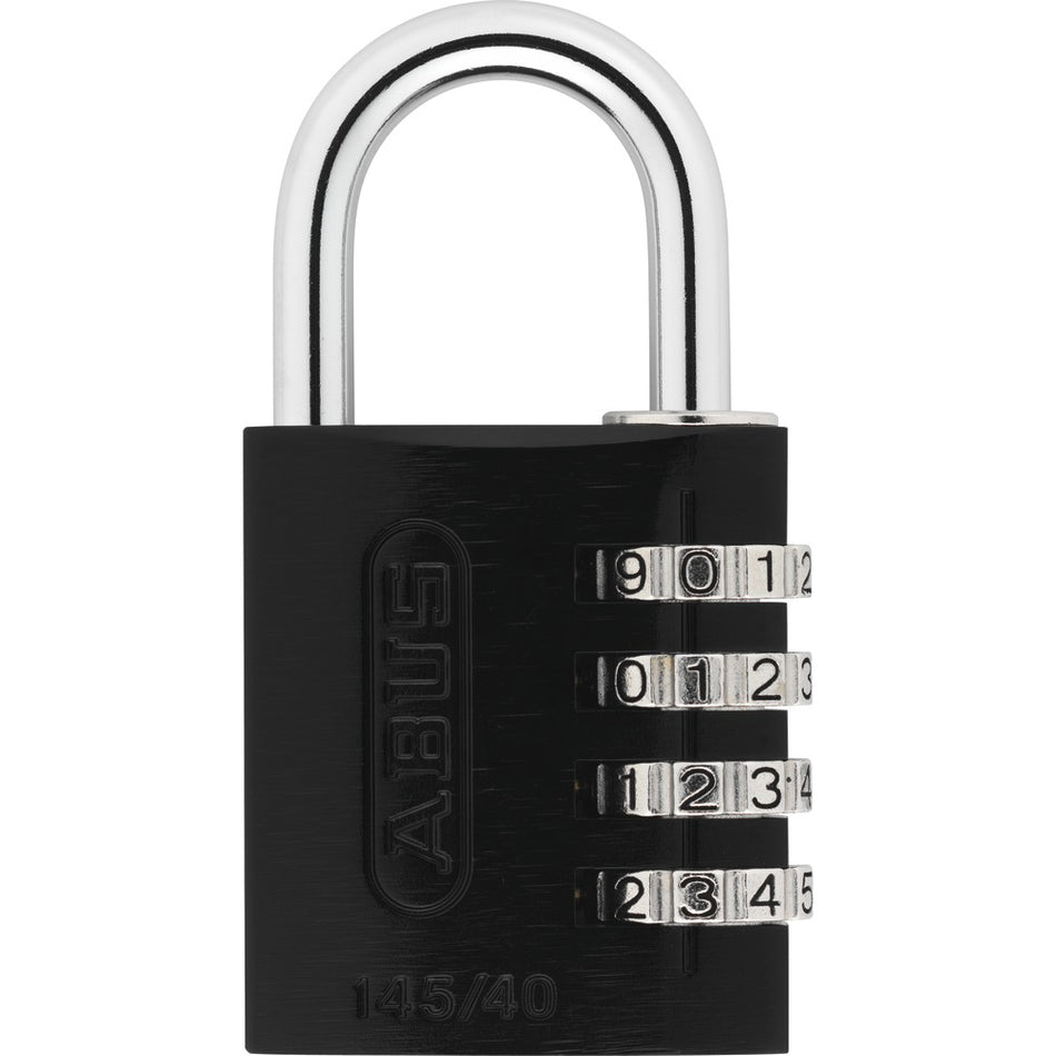 ABUS 145/40C AlumCombo Black 4-Dial Combination Padlock