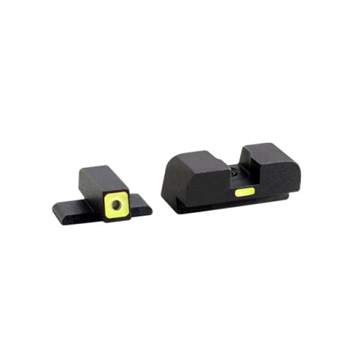 AmeriGlo CAP Sight Set for Springfield XD/XDM/XDS - Green Tritium, Green Outline Front