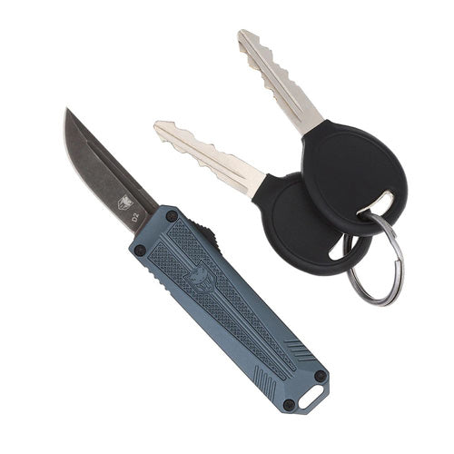 CobraTec California OTF 929TB Grey Drop Point Non-Serrated Knife