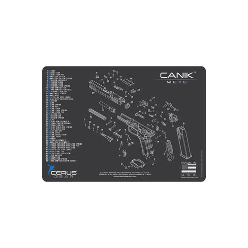 Canik Mete Schematic Handgun ProMat Charcoal Gray 12x17