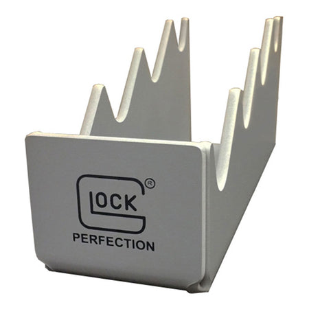 Glock 4-Pistol Gun Stand for Storage and Display Silver