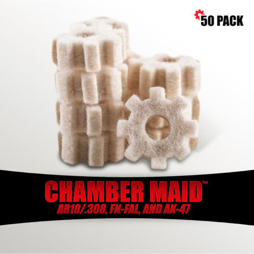 Chamber Maid .308 Cal 7.62mm Chamber Star Swabs 50 Pack