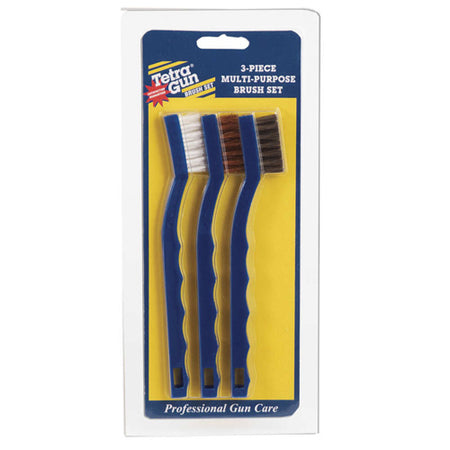 Tetra Gun 3-Piece Multi-Purpose Brush Set for Firearm Cleaning