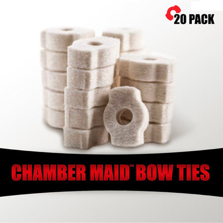 Pro-Shot Chamber Maid Bow Tie Bolt Action Rifle Locking Lug Cleaning Swabs, 20-Pack