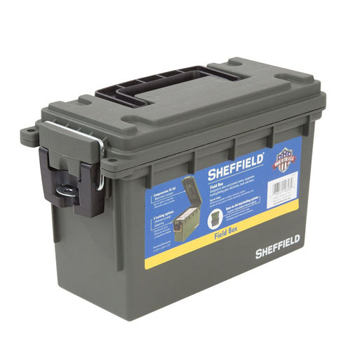 Sheffield 12626 Field Box - Olive Drab Green, Made in USA