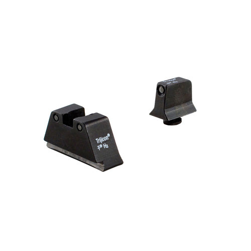 Trijicon Suppressor Height Night Sights for Glock 17/17L - Black/Green Front, Black/Yellow Rear