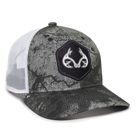 Realtree Fishing WAV3 Hat Mirage Grey White Camo Adult