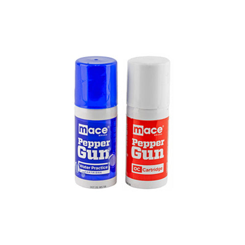 Mace Brand Pepper Gun OC and Water Refill Cartridge Dual Pack 0.99 Oz