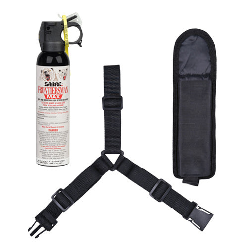 SABRE Frontiersman MAX 9.2 Oz Bear and Mountain Lion Spray with Chest Holster