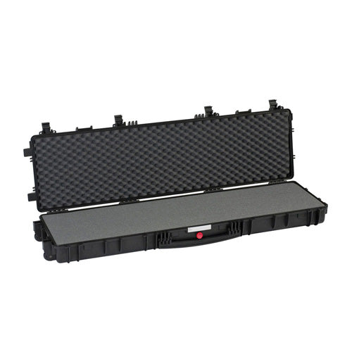 Explorer RED Long Rifle Case - Black with Pre-Cubed Foam