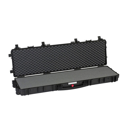 Explorer RED Long Rifle Case - Black with Pre-Cubed Foam