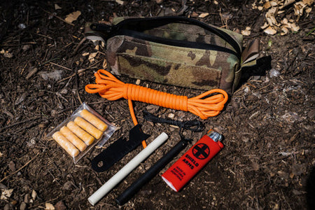 Partisan Fire Kit - Multicam Compact Wilderness Fire Starter Kit