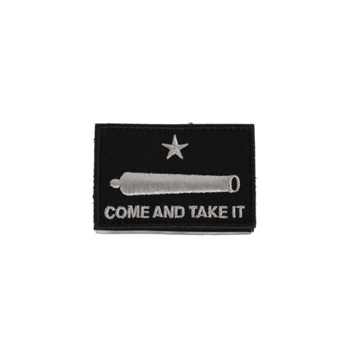 Come and Take It Cannon Black Velcro Morale Patch