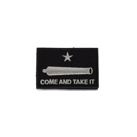 Come and Take It Cannon Black Velcro Morale Patch