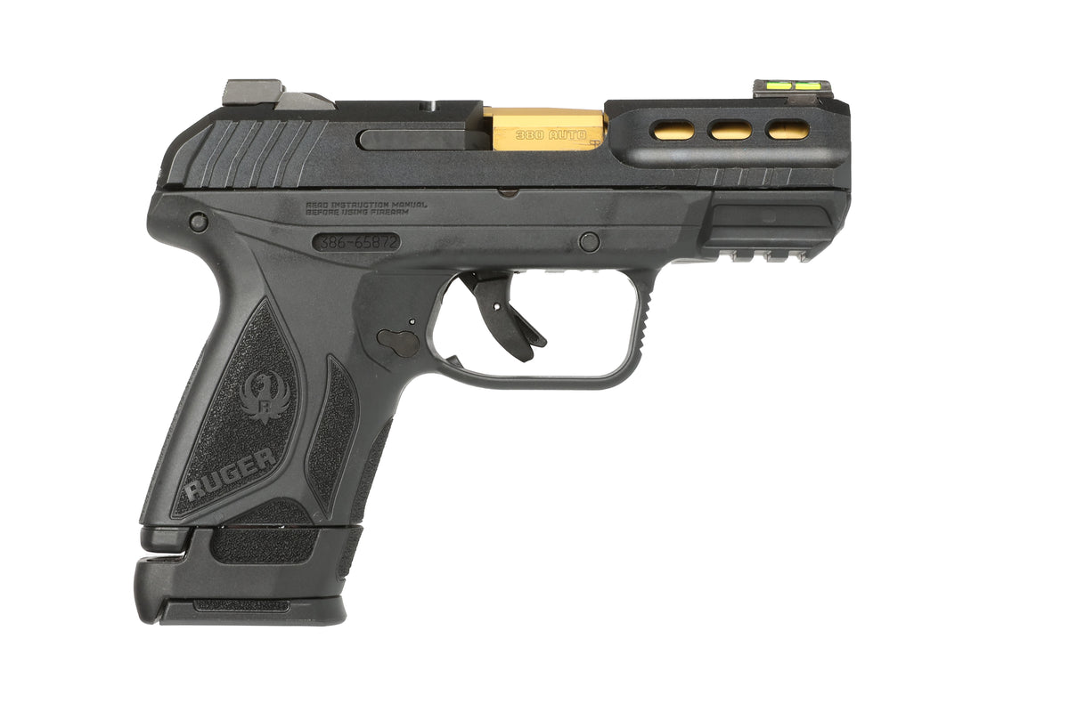 SECURITY-380 380ACP BLK/GLD 3856 | 15+1 | GOLD BARREL