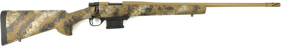Howa HMFN6ARCHBSE 1500 Fence Line 6mm ARC 5+1 20" Flat Dark Earth Cerakote Threaded Barrel, Flat Dark Earth Cerakote Aluminum Drilled & Tapped Receiver, Scorched Earth Camo Fixed Synthetic Stock, Righ