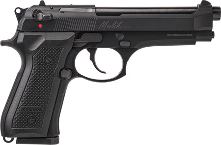 Derya Firearms MELIK9TR Melik 9mm Luger 17+1 4.90" Black Melonite Steel Barrel, Black Melonite Serrated Steel Slide, Black Aluminum Frame, Black Polymer Grip