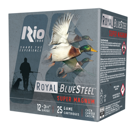 Rio Ammunition Royal BlueSteel Super Magnum 12 Gauge 3.5 in / 3.5 in BB 1-3/8 oz 1550 FPS