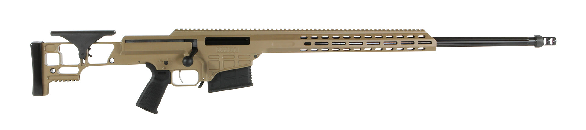 Barrett 18503 MRAD 338 Lapua Mag 26" 10+1 Flat Dark Earth Cerakote Flat Dark Earth Fixed Adjustable Comb Stock Black Polymer Grip Right Hand