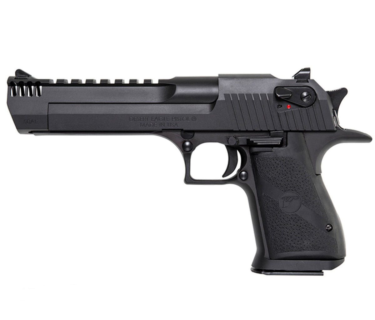 Magnum Research DE44IMB Desert Eagle Mark XIX 44 Rem Mag 6" with Muzzle Brake 8+1 Matte Black Carbon Steel Frame & Slide Black Rubber Grip