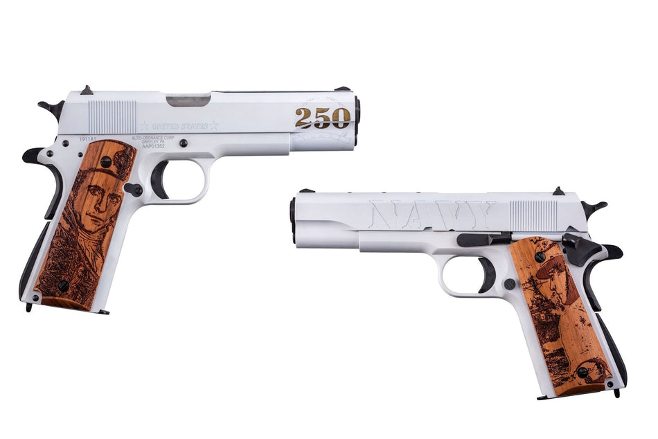 AUTO 1911BKOC16 1911 45 5" 7R 250TH NAVY