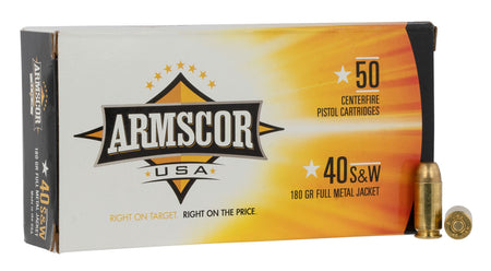 Armscor FAC402N Pistol 40 S&W 180 gr Full Metal Jacket (FMJ)