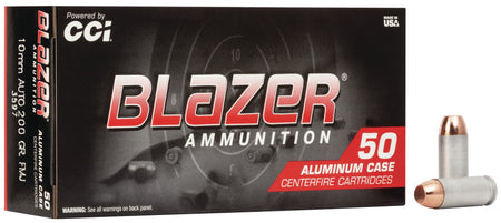 CCI Blazer 10mm Auto 200 grain Full Metal Jacket (FMJ) Aluminum Case