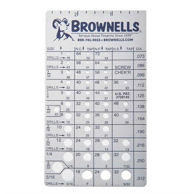 Brownells Screw Chek'r Thread Identification Tool