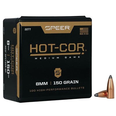 Hot-Cor Spitzer Bullets 8mm (0.323") for Reloading