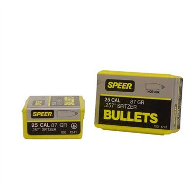 Hot-Cor Spitzer Bullets 25 Caliber (0.257")