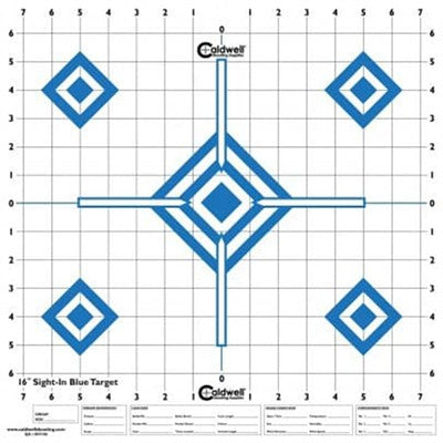 Sight-In Target High Contrast Blue 16 Inch