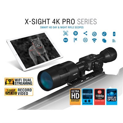 ATN X-Sight 4K Pro 5-20x Smart Day/Night Rifle Scope