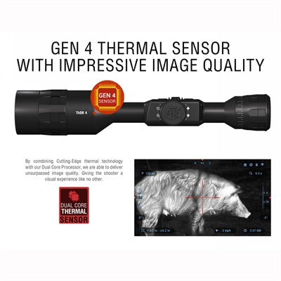 ATN Thor 4 Thermal Rifle Scope - 4-40X with HD Video Recording