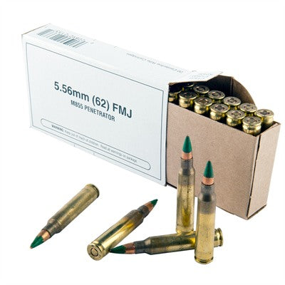 Winchester USA 5.56x45mm M855 Green Tip 62gr