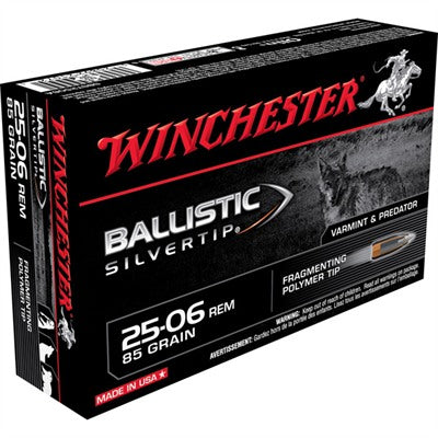 Winchester SBST2506A Ballistic Silvertip Fragmenting Polymer Tip  85 Grain .25-06 Remington