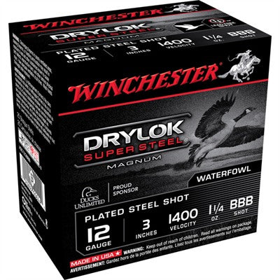 Winchester Drylok Super Steel Magnum 12 Gauge 3 in / 3 in BBB 1-1/4 oz