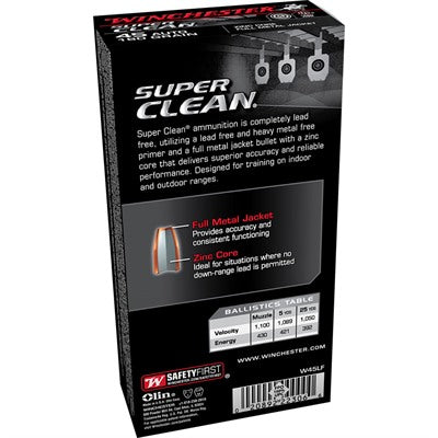 Winchester W45LF Super Clean Lead Free Full Metal Jacket  165 Grain .45 ACP/Auto