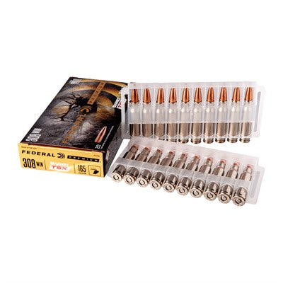Federal P308H Premium Barnes TSX  165 Grain .308 Win / 7.62x51mm
