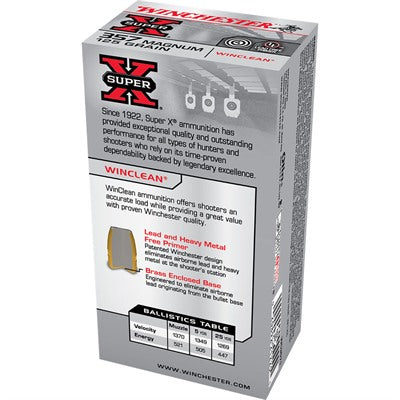 Winchester Super X .357 Magnum 125 gr JSP ammo