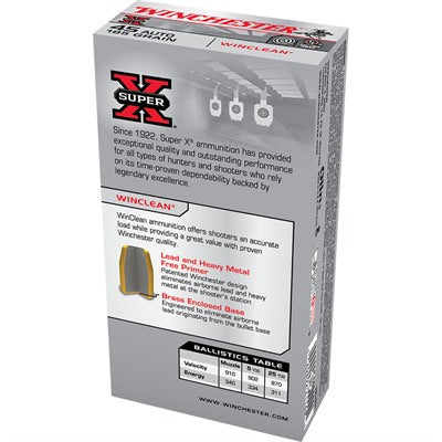 Winchester WC451 Super X Winclean Brass Enclosed Base  185 Grain .45 ACP/Auto