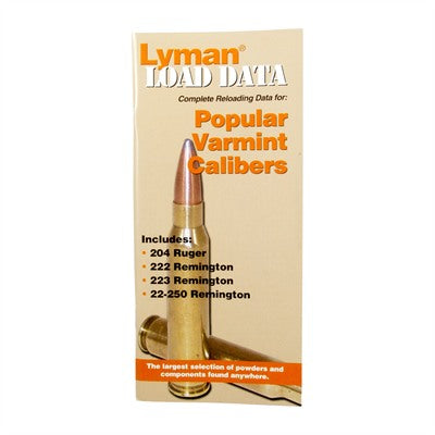 Lyman 20 and 22 Caliber Load Data Reference Book