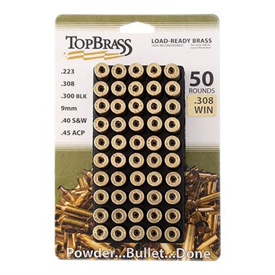 Once Fired .308 Win Brass Cases with Tray Included