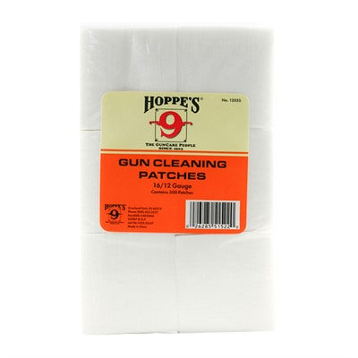 Hoppe's Cleaning Patches 16/12 Gauge 300 Pack
